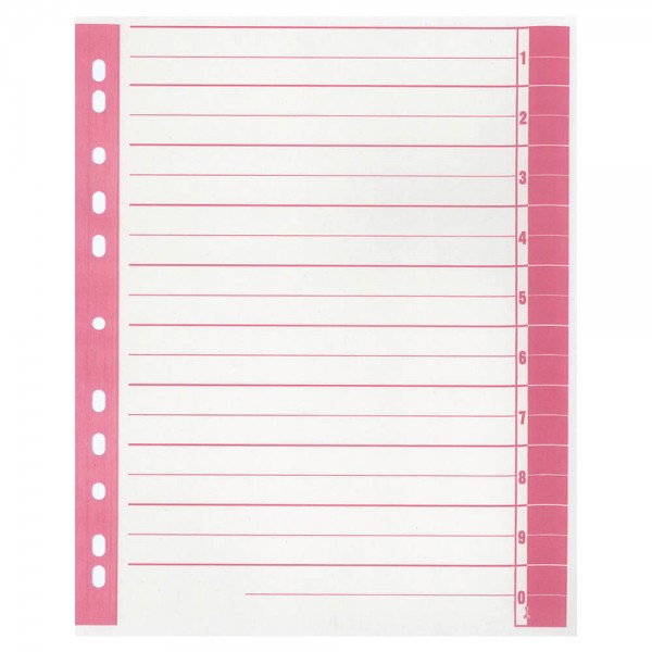 Trennblätter Corona rot