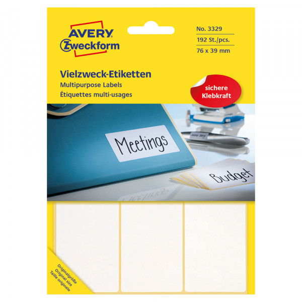 Adressetiketten Zweckform 3329 Verpackung