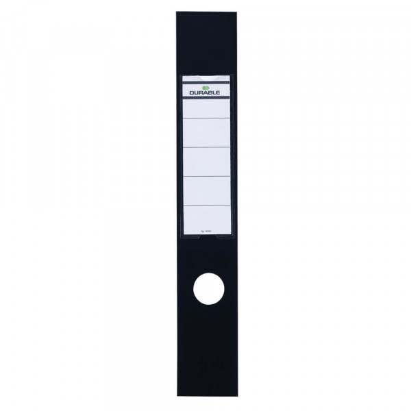 Rückenschilder Durable Ordofix 8090, mit Einstecktasche, breit/lang schwarz