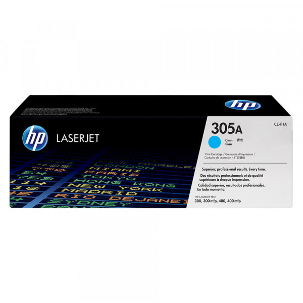 HP Lasertoner CE411A Nr. 305A