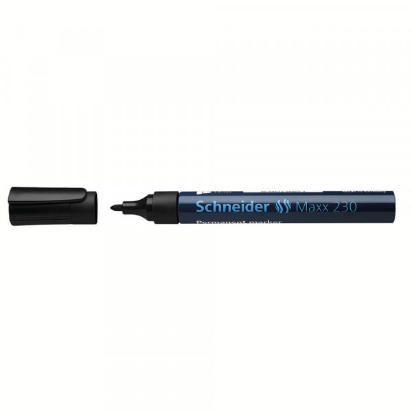 Permanentmarker Schneider Maxx 230, 1-3mm, wasserfest schwarz