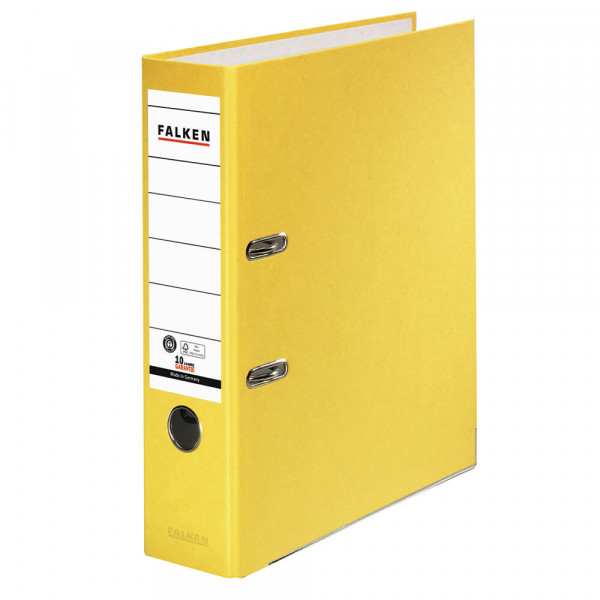 Ordner Falken Recycolor, DIN A4, 80mm gelb