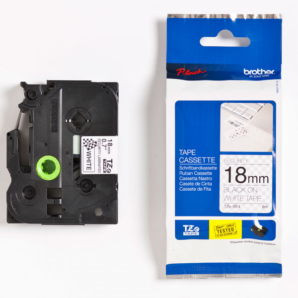 Schriftbänder Brother TZe-SE4 mit Verpackung