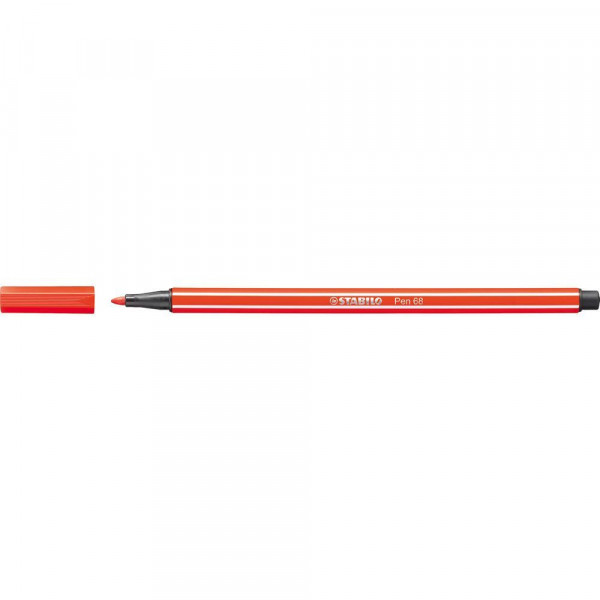 Fasermaler STABILO Pen 68, einzeln rot