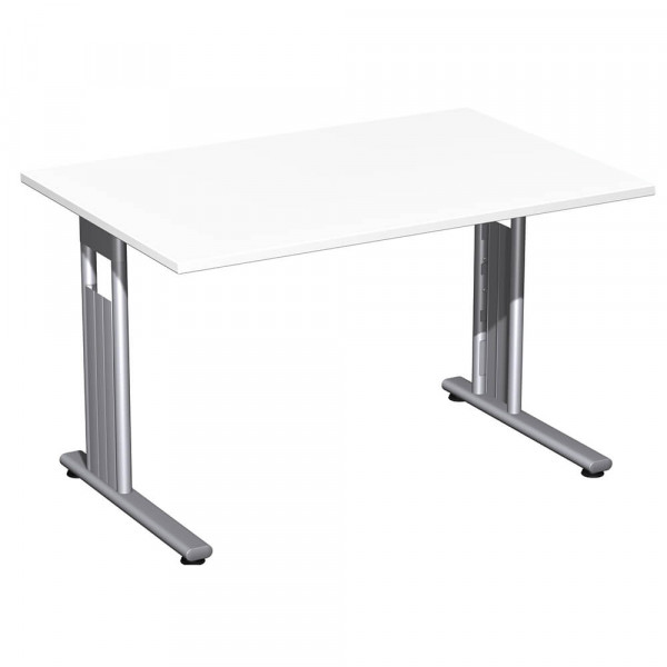 Schreibtisch Geramöbel C Fuß Flex S-618102, weiß