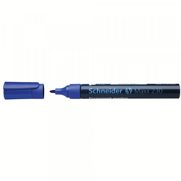 Permanentmarker Schneider Maxx 230, 1-3mm, wasserfest blau