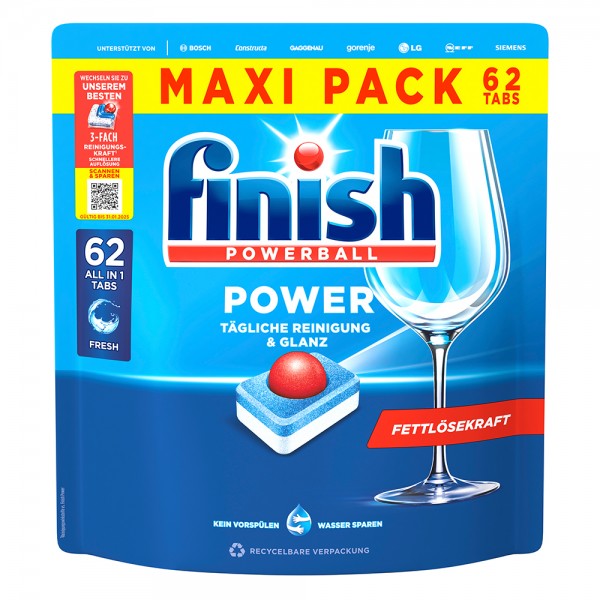 Spülmaschinentabs Finish Power All in 1 Maxi Pack