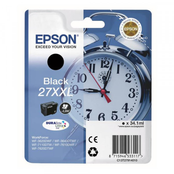 Epson Tintenpatrone T2791 27XXL