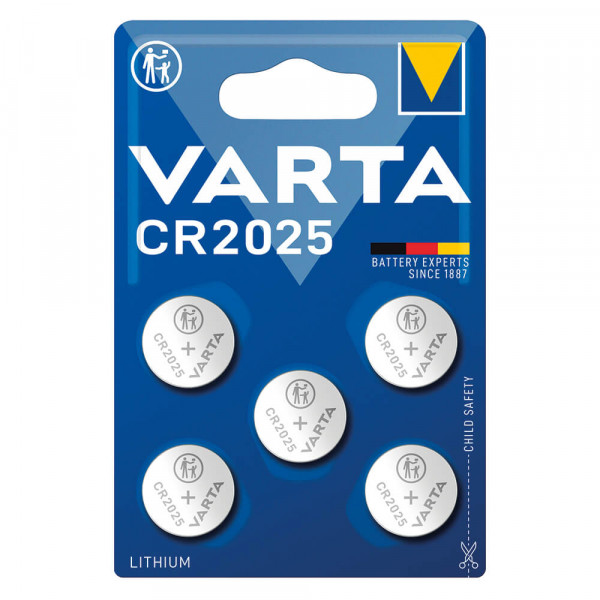 Knopfzellen Varta CR2025 Lithium Typ 2025