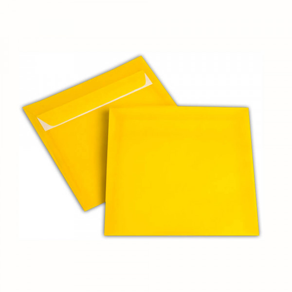 Versandtaschen 170x170mm, transparent gelb