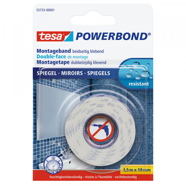 Doppelklebeband Tesa Powerbond 55732-00001-02, 19mmx1,5m, Spiegel