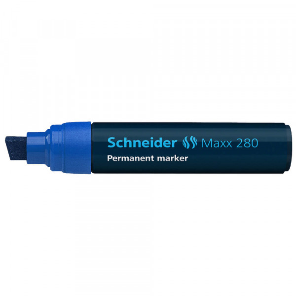 Permanentmarker Schneider Maxx 280, Keilspitze, 4-12mm blau