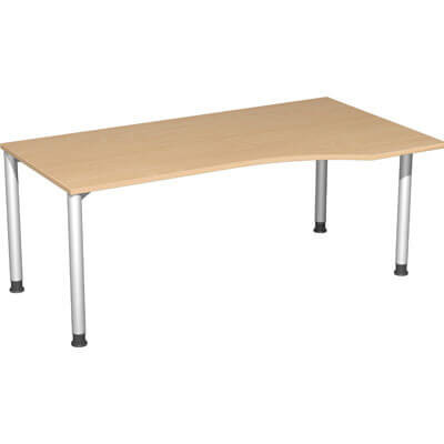 Schreibtisch Geramöbel 4-Fuß Flex S-555305 Buche