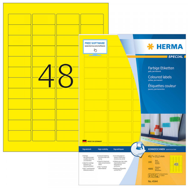 Etiketten Herma 4544 mit Verpackung