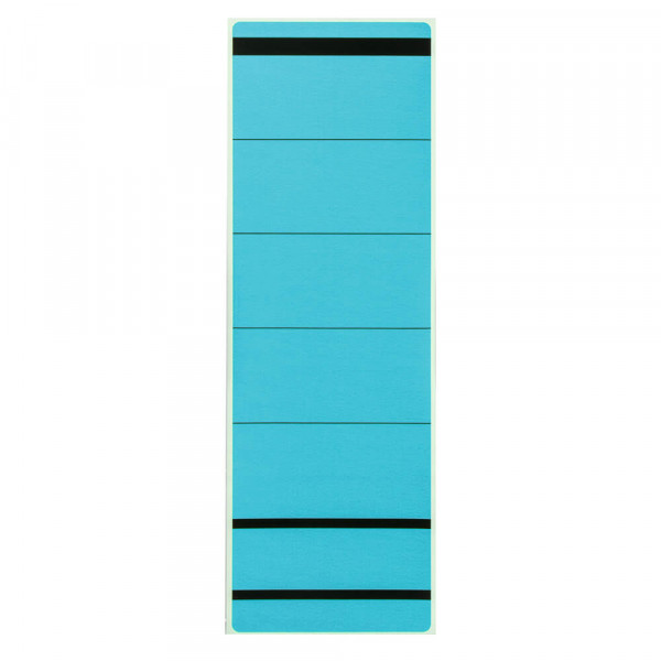 Rückenschilder Corona, breit/kurz, blau, 10 Stück