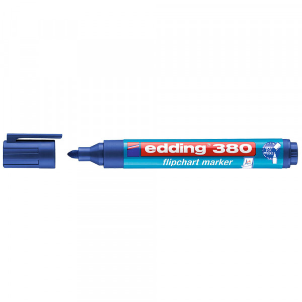 Flipchartmarker Edding 380, geruchsneutral blau