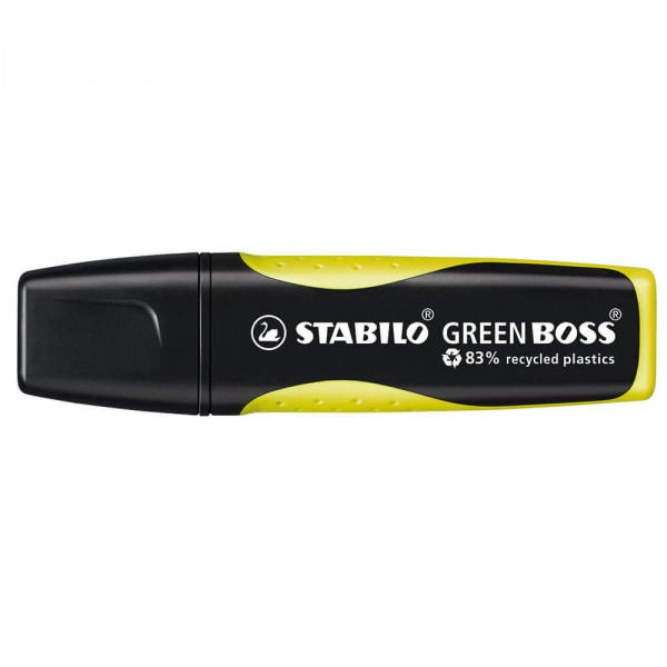 Textmarker STABILO GREEN BOSS 6070, Austrockenschutz gelb