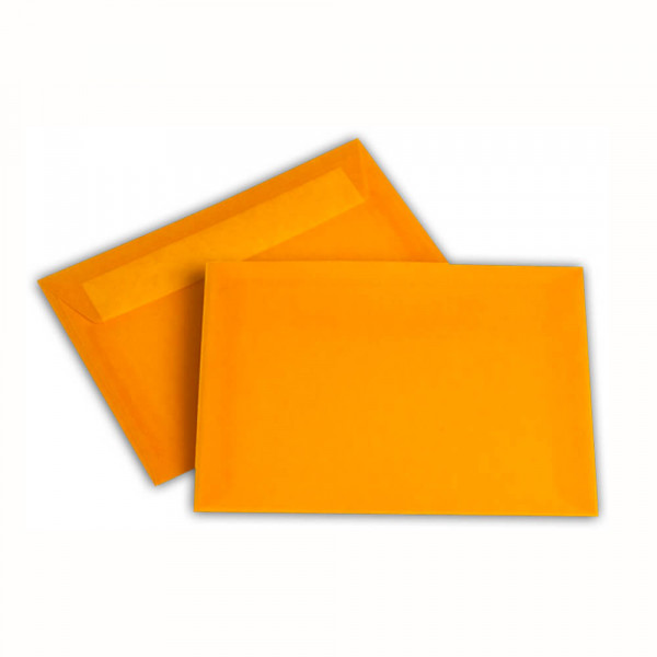 Briefumschläge C6, transparent, farbig, orange