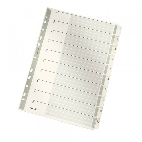 Kartonregister Leitz 4324, A4, 1-10