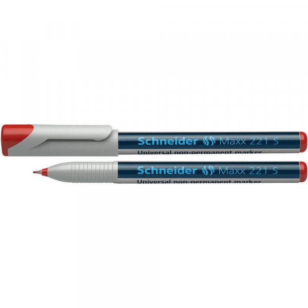 Folienschreiber Schneider Maxx 221 S, wischfest rot