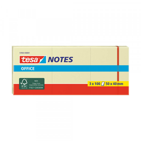 Haftnotizen Tesa Office Notes 57653-00001-05, 40 x 50 mm, haftstark