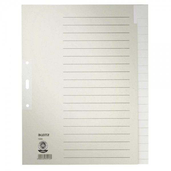Papierregister Leitz 1220, A4 Überbreite, blanko