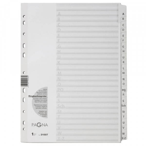 Kartonregister Pagna, A4, A-Z