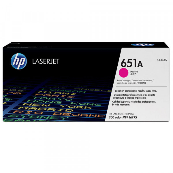 HP Lasertoner CE343A Nr. 651A
