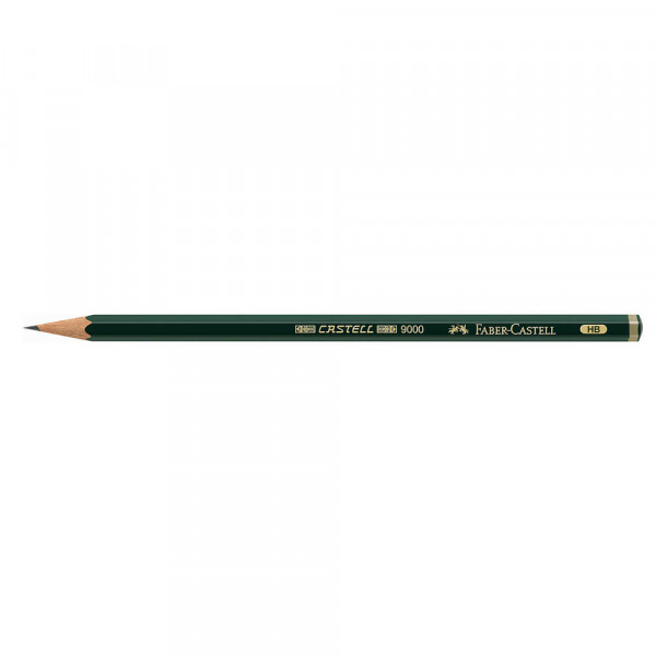Bleistifte Faber-Castell 9000 1190, lackiert, 12 Stück HB