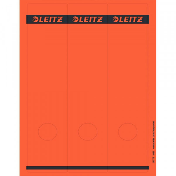 Rückenschilder Leitz 1687, 285x61,5mm rot