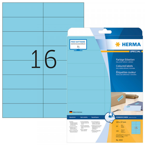 Etiketten Herma 4553 mit Verpackung