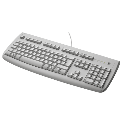 Tastatur Logitech Keyboard K120 920-003626 USB-Anschluss weiß