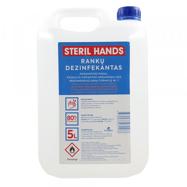 Handdesinfektionsmittel Steril Hands 5 Liter
