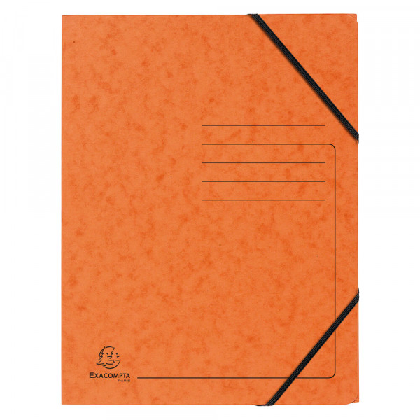 Eckspannmappe Orange DIN A4, Karton orange