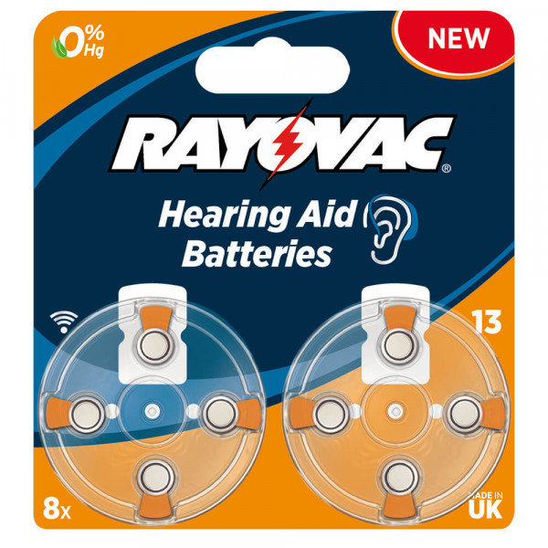 Knopfzellen Hörgerätebatterien Rayovac Hearing Aid 13