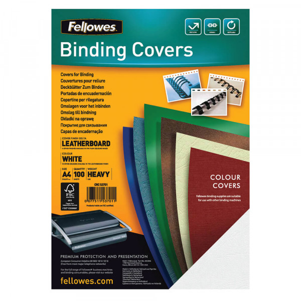 Binde-Deckblätter Fellowes Leder 5370104
