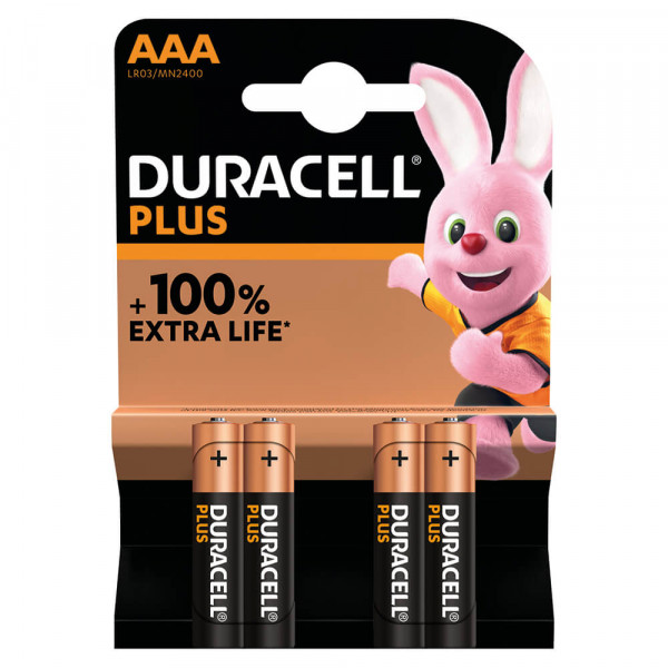 Batterien Duracell Plus Extra Life Micro (AAA)
