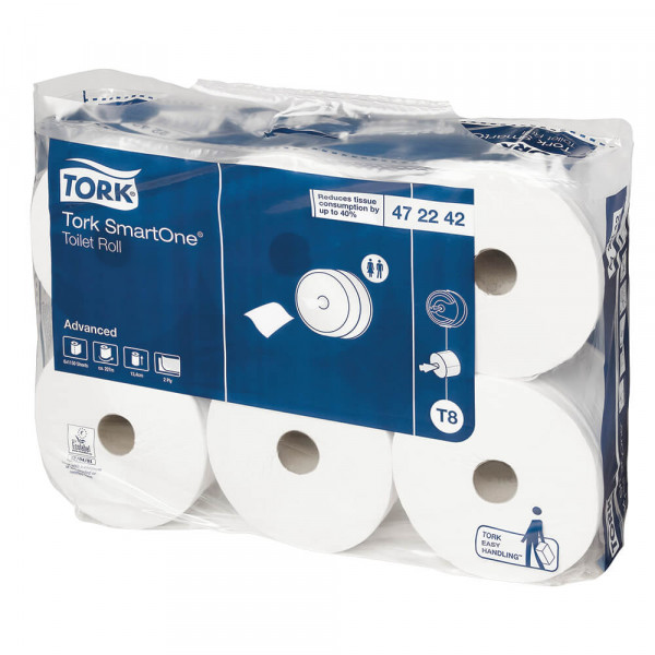 Toilettenpapier Tork SmartOne Jumbo 2-lagig 472242