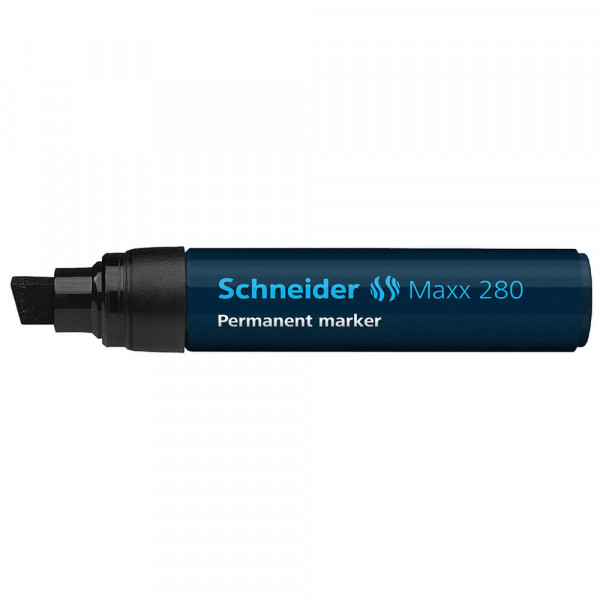 Permanentmarker Schneider Maxx 280, Keilspitze, 4-12mm schwarz