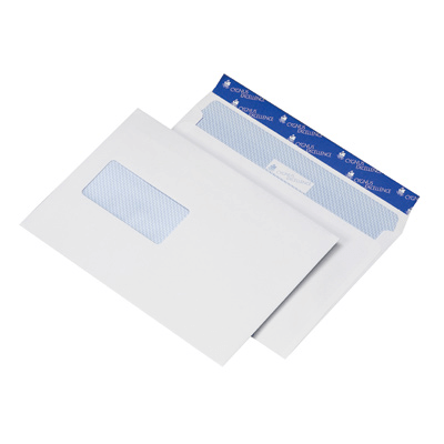 Versandtaschen C5 Cygnus Excellence, Fenster, weiß, Haftklebung