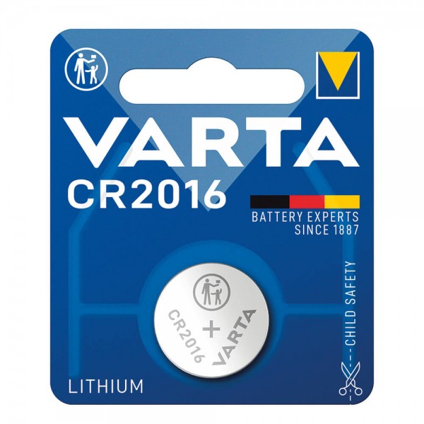 Knopfzellen Varta Lithium Coin CR2016 Typ 6016 Blister