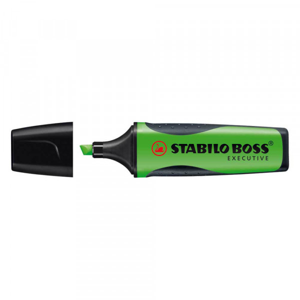 Textmarker STABILO BOSS EXECUTIVE 73, Anti-Schmier-Tinte grün