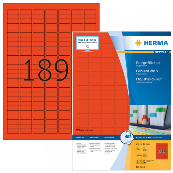 Etiketten Herma 4238 mit Verpackung