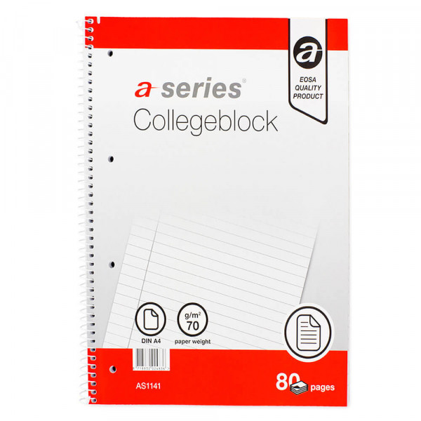 Collegeblock a-series, A4, liniert