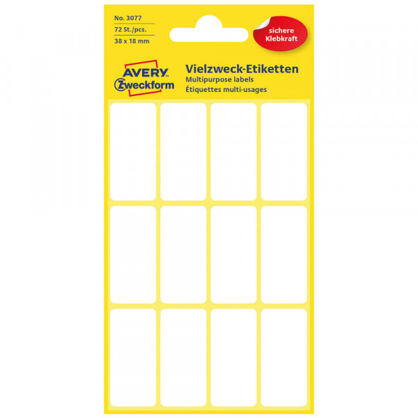 Vielzwecketiketten Zweckform 3077 Verpackung