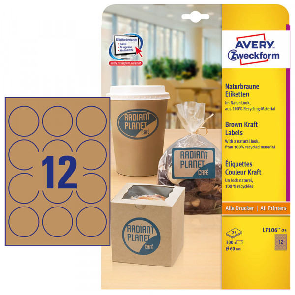 Etiketten Zweckform L7106-25