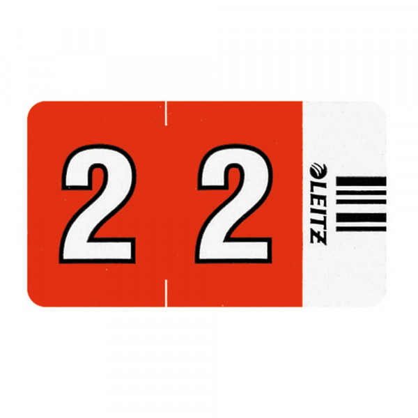 Ziffernsignale Leitz 6602-10, 2, rot