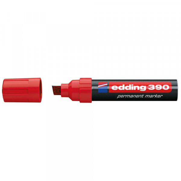 Permanentmarker Edding 390, 4-12mm, extra dick rot