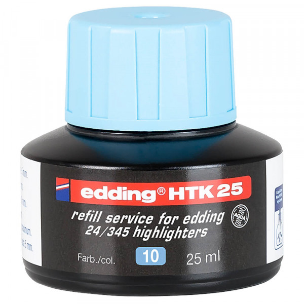 Textmarker Nachfülltuschen Edding HTK-25, blau