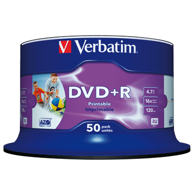 DVD+R Verbatim Wide Inkjet printable 43512